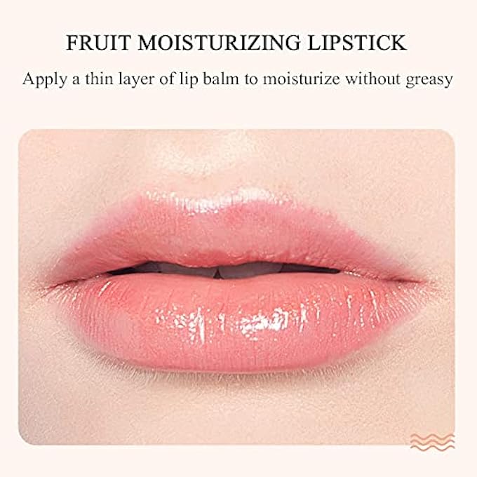 Zozu 4PCS FRUIT LIP BALM SET,MOISTURIZING LIP CARE LIP BALM,LONG LASTING NUTRITIOUS LIP BALM LIPSTICKS MOISTURIZER,NATURAL ORGANIC LIP BALM FRUIT-FLAVORED COLOR,CITRUS,PEACH,STRAWBERRY,CANTALOUPE LIP BALM - Image 2